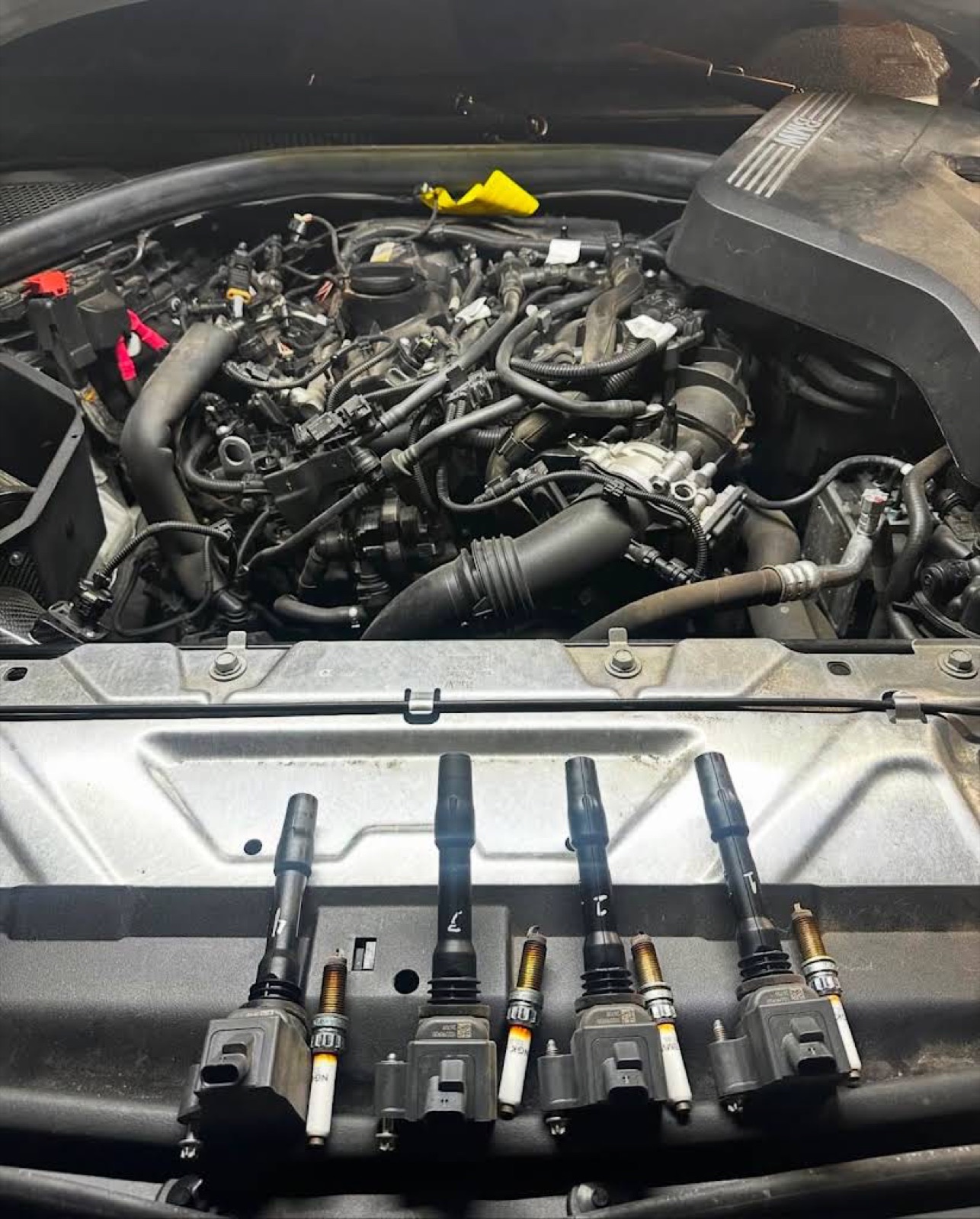 Vehicle service at Revline Performance Garage